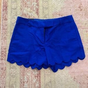Jcrew Factory Royal blue scalloped shorts size 4 with tags